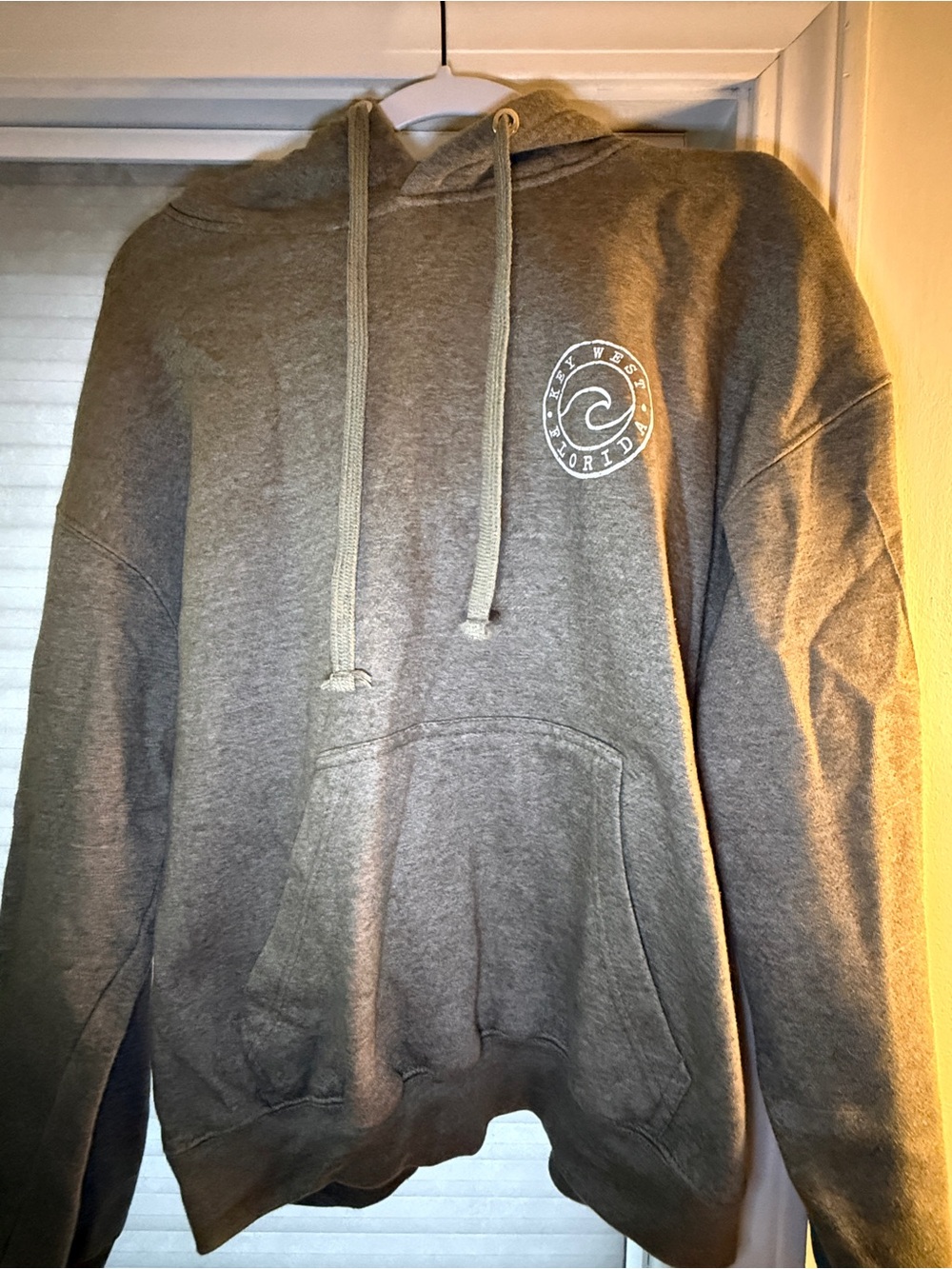 Women’s Hooded Pullover Sweatshirt in olive green